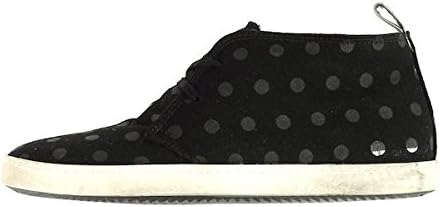 Amazon ピーフォーフォーエイト イタリアブランド ミッドカットスニーカー 水玉柄 25cm フランネル生地 ドット柄 サイドジップ スニーカー
