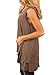 Alvaq Women's Summer RaceBack Scoop Neck Cotton Tank Tunic Large Brown