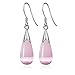 Acxico Jewelry Opals Water Drop Earrings (Pink)