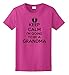 Keep Calm I'm Going to Be a Grandma Ladies Short Sleeve Ladies Cut T-Shirt Large Heliconia