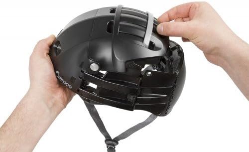 OVERADE Casque Pliable Plixi pour vélo, Trottinette électrique, gyroroue, Skateboard, Roller, VAE - Répond à la Norme CE EN1078, même Protection Qu’Un Casque Classique - Volume divisé par 3
