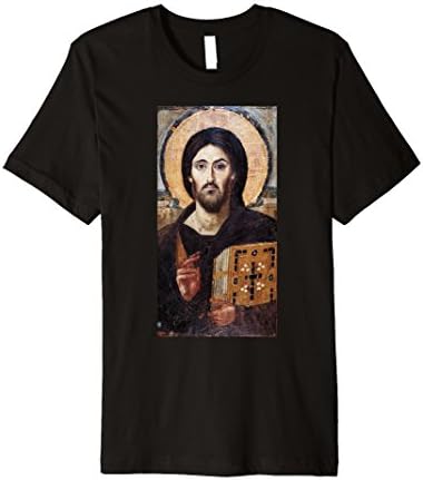 Mens Jesus Christ Pantocrator T-Shirt XL Black
