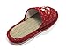 KNP26809T-Jpanese Indoor Bamboo Tatami Women Slippers with Flower