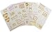 PartyFuFu Bachelorette Party Tattoos Mixed Set of 40 Gold Metallic Temporary Flash Tattoos for Women & Girls Over 50 Tattoos Makes a Perfect Gift