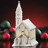 Lenox Holiday Christmas Village Church Figurine Lights Up