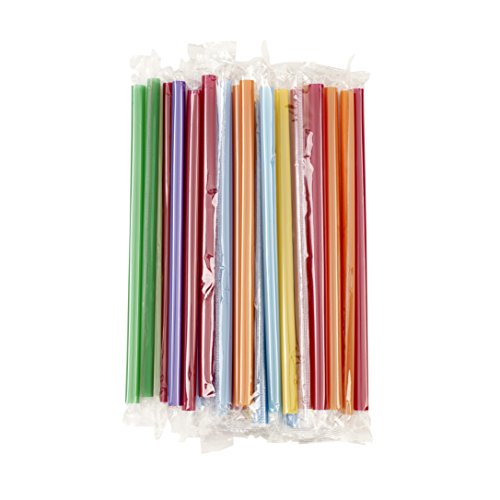 Good Cook 25-Count Colorful Milkshake Straws