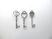 30PCS Assorted Vintage Skeleton Keys (The Juliet Collection, Silver)