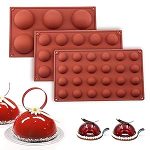 Chocolate-MouldsBakeware-Set-Silicone-Mold-for-Cake-Decoration-Jelly-Pudding-Candy-Chocolate-Half-Ball-Sphere-Silicone-Mold-6-Holes-Semicircle-15-Holes-Semicircle-24-Holes-Semicircle Chocolate Moulds,Bakeware Set Silicone Mold for Cake Decoration Jelly Pudding Candy Chocolate, Half Ball Sphere Silicone…