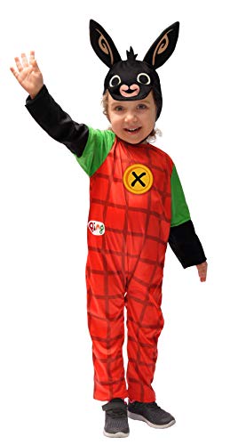 Ciao Bing Bunny costume disguise official boy (Size 4-5 years), Red, Black