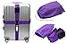 Cross Luggage Strap Adjustable Suitcase Belt Travel Accessories 1Pack #L170 (1Purple)