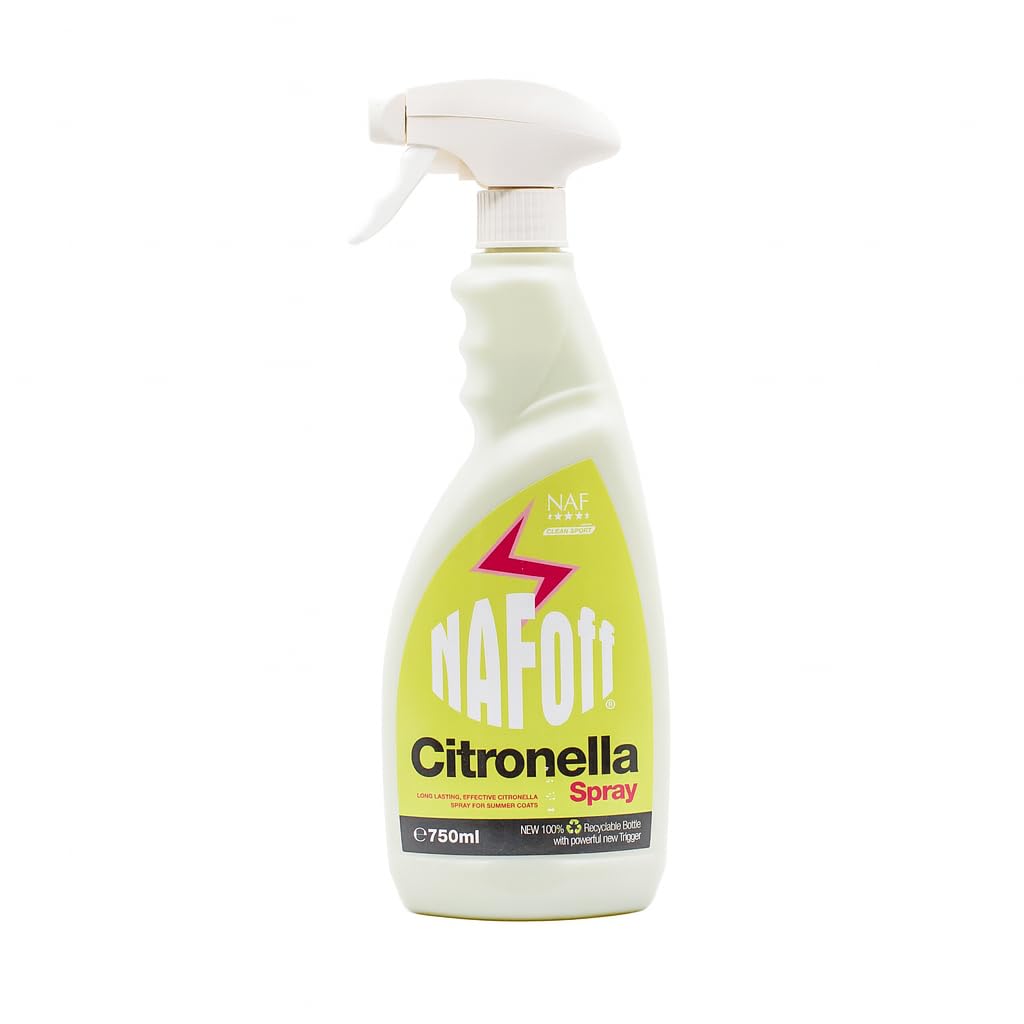 NAF Off Citronella Spray – 750ml Natural Summer Spray for Horses – Long-Lasting Summer Protection with Citronella Oil