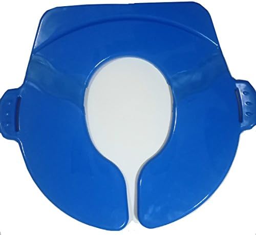 Lkcci Color random Blue or Purple Upgrade Large Non Slip Travel Folding Portable Reusable Toilet Potty Training Seat Covers Liners for Babies