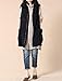 Mordenmiss Women's Sleeveless Coat Big Pockets Waistcoat Travel Hoodie Vest Style 1 XL Black