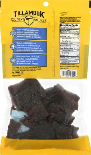 TILLAMOOK COUNTRY SMOKER REAL HARDWOOD SMOKED BEEF JERKY, SEA SALT & CRACKED PEPPER, 10 OUNCE