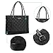 Laptop Tote Bag, DTBG 15.6 Inch Nylon Classic Diamond Pattern Travel Business Computer Shoulder Bag Carrying Briefcase Handbag for 15-15.6 Inch Laptop/Notebook/MacBook/Ultrabook/Tablet,Black