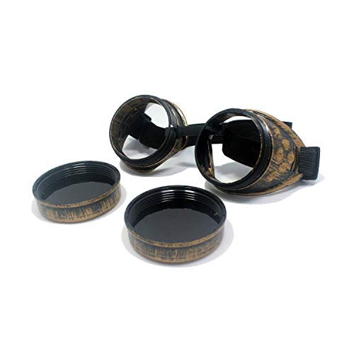 WEICHUAN-New-Sell-Vintage-Steampunk-Goggles-Glasses-Cosplay-Cyber-Punk-Gothicpurple-bronze