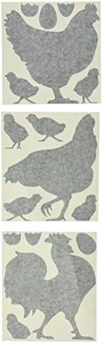 Molding Mates Chickens and Rooster 14 Molding Mates Home Decor Peel and Stick Vinyl Wall Decal Stickers
