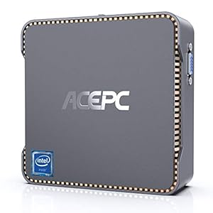 ACEPC Mini PC,8GB DDR3 128GB eMMC,Intel Celeron N3350,Windows 10 Pro Mini Desktop Computer,Support 2.5'' SATA SSD/HDD…