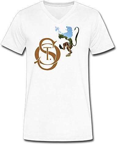 Lanlig Men's St Olaf College V-neck T-shirts Christmas L