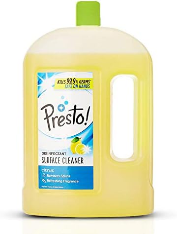Amazon Brand - Presto! Disinfectant Surface/Floor Cleaner - 2 L (Citrus)