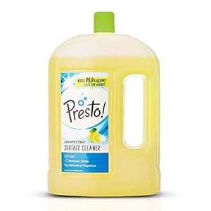 Amazon Brand – Presto! Presto! Disinfectant Surface/Floor Cleaner – 2 Litre (Citrus)