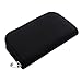 Memory Card Case, WOVTE Portable 8 Pages and 22 Slots SD SDHC MMC CF Micro SD Memory Card Case Holder Pouch Zippered Storage Bag (Black) - 2 Pack