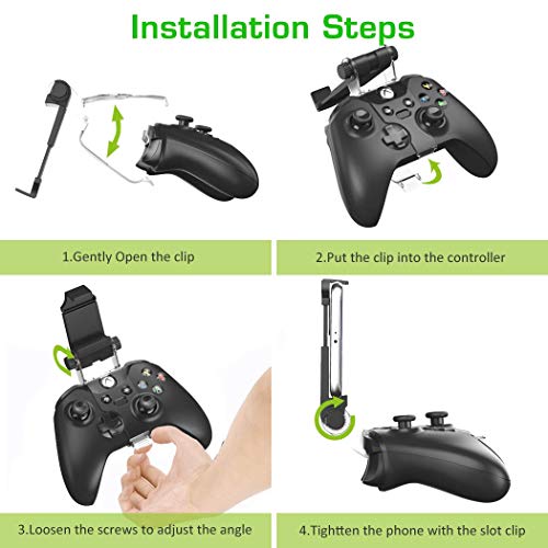 Mobile Gaming Controller ECHZOVE Xbox Controller Phone Clip