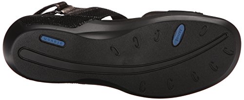 Aravon Women's Katherine-AR Flat Sandal,Black/Multi,9 D US Want