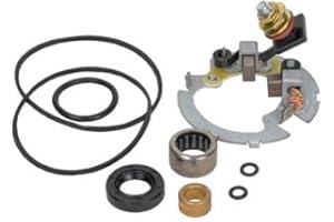 CRANK-N-CHARGE Starter Motor Repair Kit Compatible With/Replacement For Polaris ATV ATP 330 500 Pro Magnum 325 330 4x4 500 Predator 500 Sportsman 335 400 450 500 EFI Touring HO Freedom RSE PSE HO Swedish X2