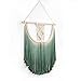 BlueMake Macrame Wall Hanging Tapestry Hand Woven Pendant Decoration House Ceremony Living Room Home Furnishing Accessories (Green)
