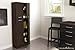 South Shore, Chocolate 4-Door Storage Pantry with Adjustable Shelves