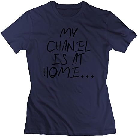 My Chanel Is At Home Navy Image Customized Women Medium