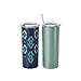 Built NY 20-Ounce Stainless Steel Tumblers, Dual Pack, Navajo and Mint