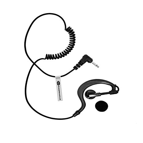 G-Shape Listen Receive Only Earpiece Headset Compatible with Retevis 2 Pin Radio Compatible with RT648 RT82 RT87 RT29 RT647 RT83 Two Way Radio