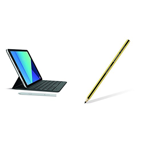 Samsung Galaxy Tab S3 9.7-Inch Tablet w/ S Pen (Silver) + Samsung Staedtler Noris Digital Pencil (GP-U999ERIPAAB)