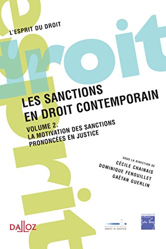 Les  sanctions en droit contemporain