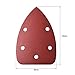 uxcell Triangle Detail Sander Sandpaper,Sanding Paper,Sander Pads Sheet Assorted,5 Hole 320 Grits 15pcs