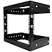 StarTech.com 8U Wall Mount Open Frame Rack - Adjustable Depth - Professional Grade - 2 Post - Network Equipment Rack for Server Room