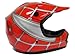 Youth Kids Red Spider Net Dirt Bike Motocross MX Dirt Bike ATV Off-Road Helmet DOT (Small)