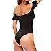 SUBWELL Women Off Shoulder Short Sleeve Bodycon Stretchy Leotard Bodysuit Jumpsuits