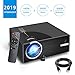 2019 Mini Projector, Full HD 1080P and 176'' Display Supported, 2500 Lux Portable Movie Projector with 50,000 Hrs LED Lamp Life, Compatible with HDMI/VGA/AV Multiple Ports by Aoxun