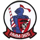 HMM-365 Blue Knights Patch &ndash; Embroidered, Iron on, 4.5 Inch