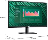 Dell E2723H 27 Inch Full HD 1920x1080 Monitor 60Hz VA 5ms DisplayPort VGA Black view 2