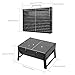 Uten BBQ Grill Portable, Charcoal Barbecue Grill Smoker Grill for Outdoor Cooking Camping Hiking Picnics [Small]