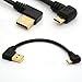 BSHTU Gold Plated USB 2.0 A Left Angle to Micro B Right Angled Cable Data Sync and Charge Cable (Left)