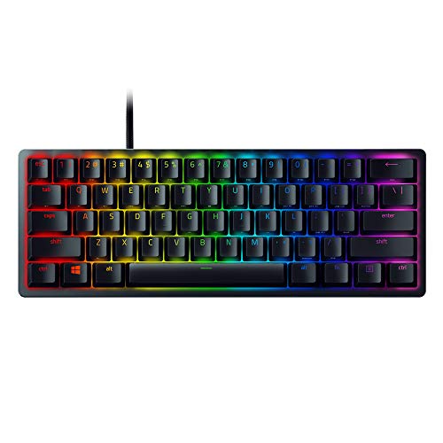 Razer-Huntsman-Mini-Purple-Switch-Teclado-compacto-para-juegos-al-60-procentos-con-interruptores-opto-mecanicos-tapas-de-teclas-PBT-cable-USB-C-desmontable-QWERTY-US-Layout-Negro
