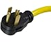 Conntek 14330 1.5-Foot Adapter 30 Amp NEMA 14-30P 4 Prong Male Plug To 30 Amp 125/250 L14-30R Volt Locking Female Connector