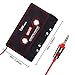 Showtime Car Audio Tape Cassette Adapter - for iPhone iPad iPod MP3 Player CD Radio Nano, 3 Feet Long Cable 3.5mm Male and 2.5mm Male Adapter Headphone Jack AUX 880