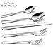 Silverware Flatware Cutlery Set for 12, HaWare 60-Piece Durable Stainless Steel Tableware Eating Utensils, Classic Elegant Design for Home Hotel Wedding, Dishwasher Safe