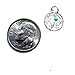 Ian and Valeri Co. Dream Catcher Sterling Silver Turquoise Imitation Very Small Thin Tiny Charm 10mm
